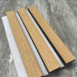NATURAL OAK Acustic Panel Natural Veneer & White back