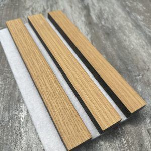 NATURAL OAK Acustic Panel Natural Veneer & White back